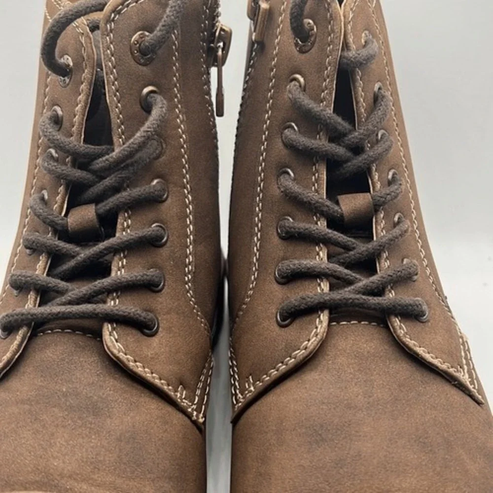 Dockers Men Rawls Rugged Lace-up Synthetic Leather Lugged Sole Cap Toe Boot 10.5